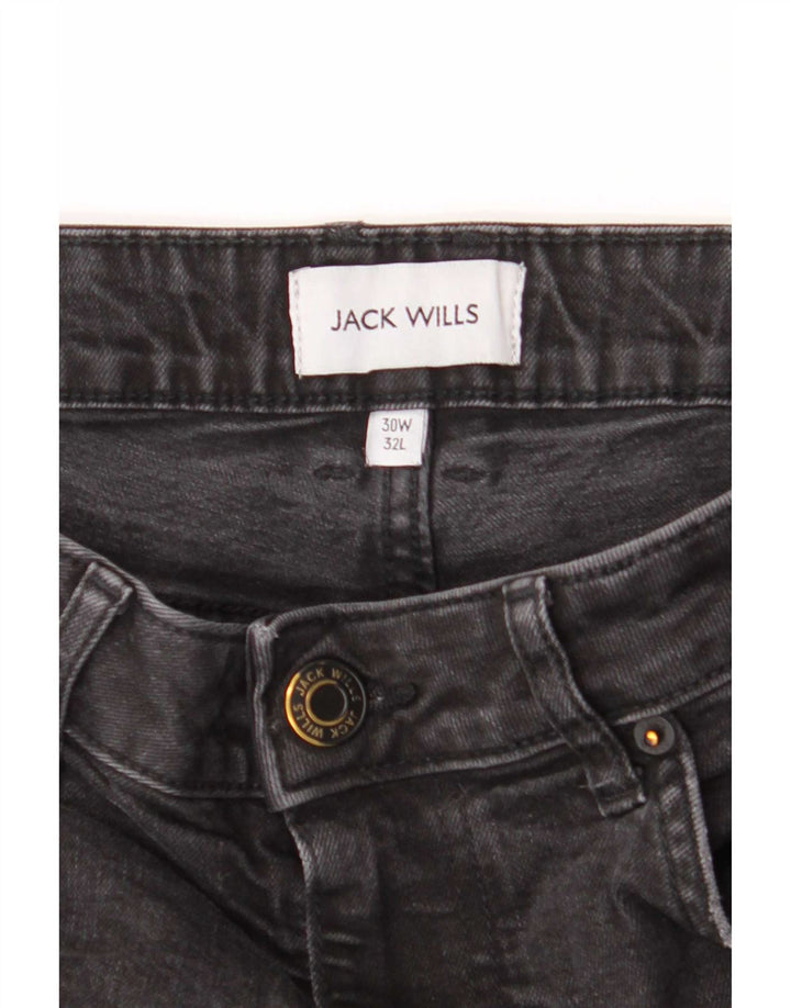 Jeans slim da donna Jack Wills W30 L32 cotone grigio