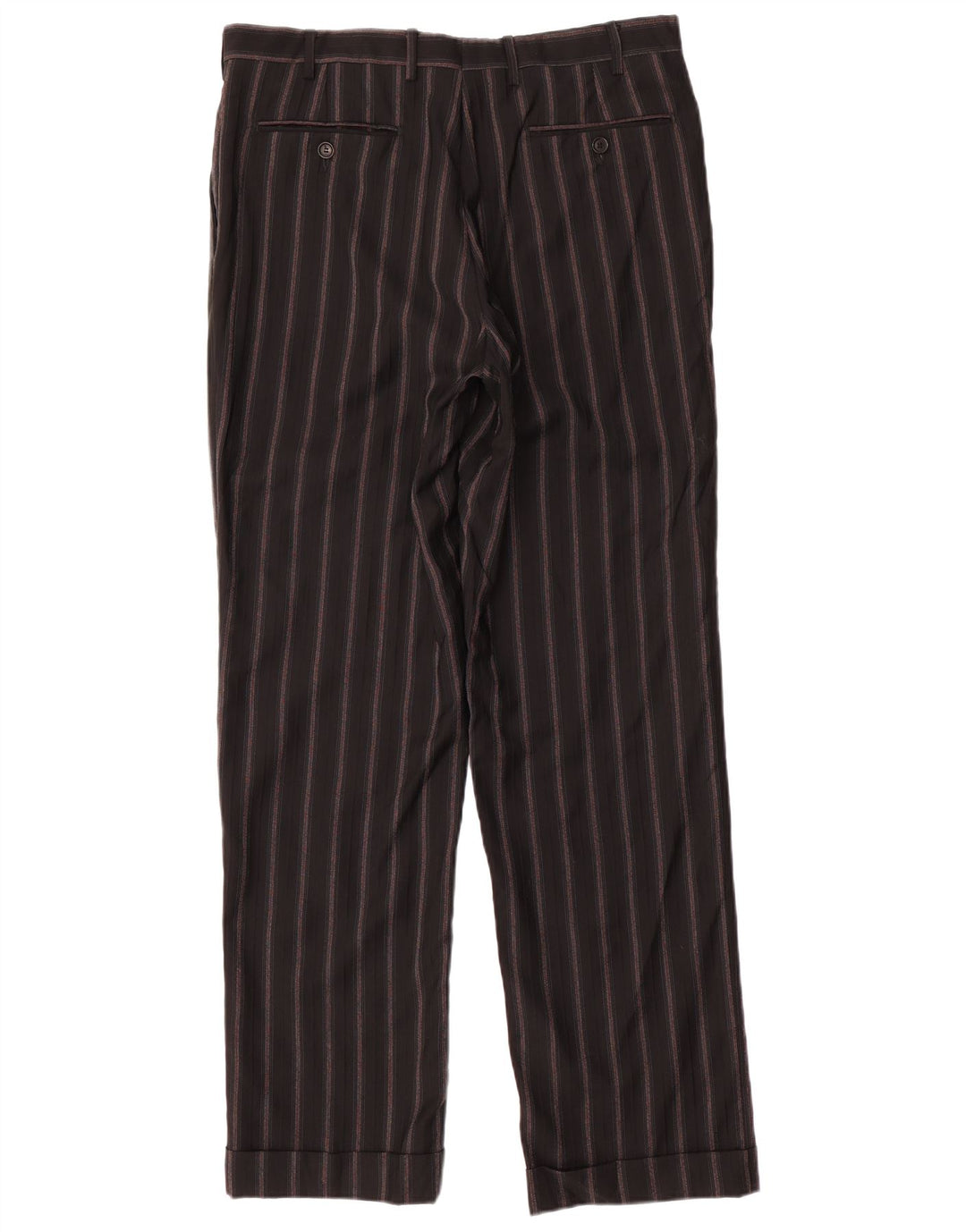 PAL ZILERI Abito da Uomo 3 Bottoni 2 Pezzi IT 50 Large W34 L33 Nero a Righe