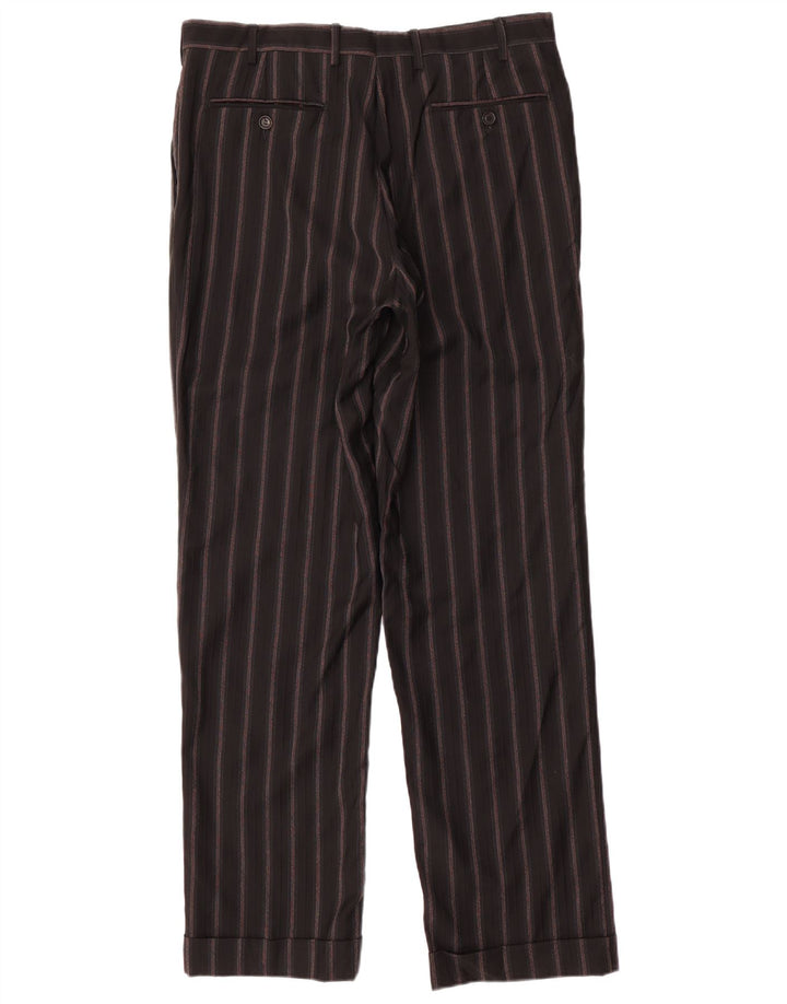 PAL ZILERI Abito da Uomo 3 Bottoni 2 Pezzi IT 50 Large W34 L33 Nero a Righe