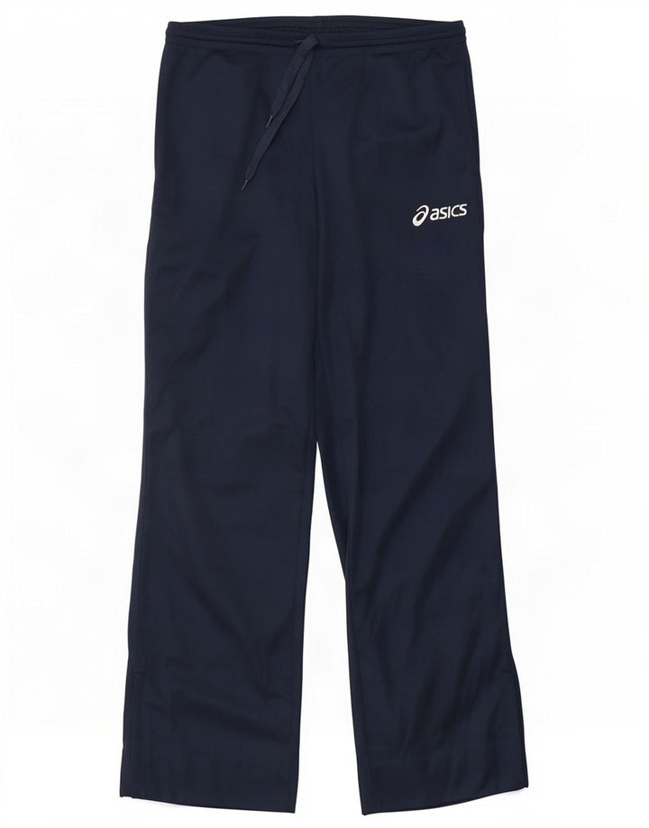 Pantaloni da tuta da uomo Asics medi in poliestere blu navy