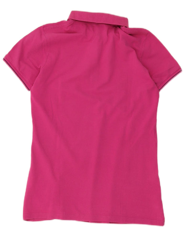 Polo grafica da donna Kappa UK 14 Large in cotone rosa
