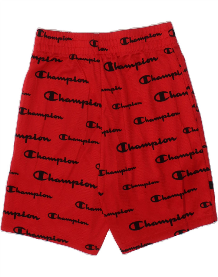 CHAMPION Boys Graphic Sport Shorts 7-8 Years  Red Polyester Vintage Champion and Second-Hand Champion from Messina Hembry 