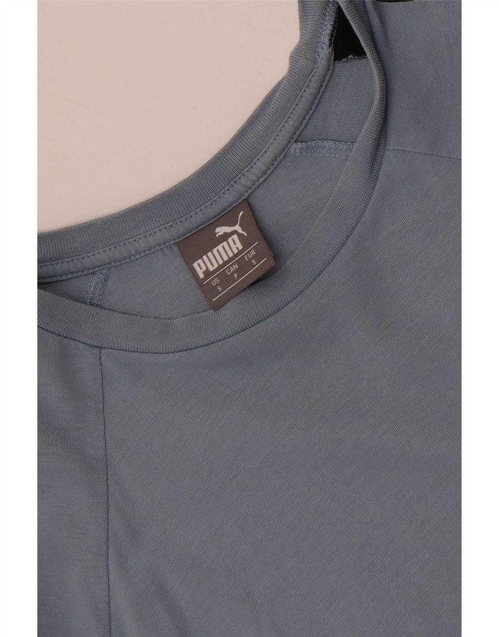 T-shirt grafica da uomo Puma Top Small Blue Colourblock