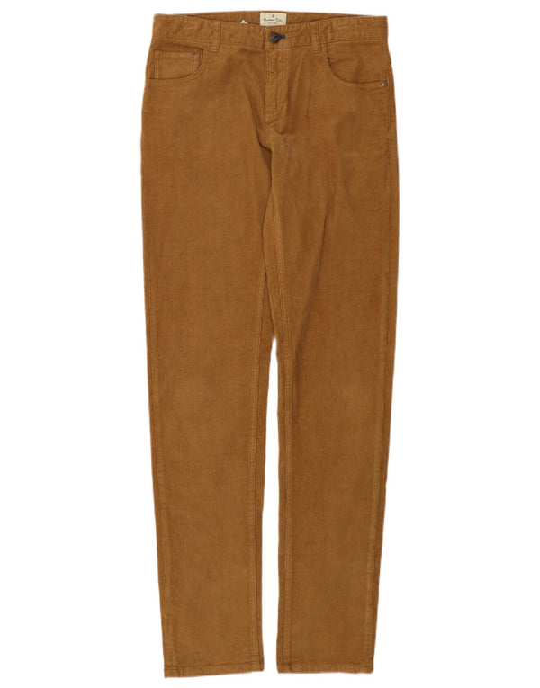 MASSIMO DUTTI Pantaloni slim in velluto a coste da ragazzo 13-14 anni W28 L32 Cotone marrone