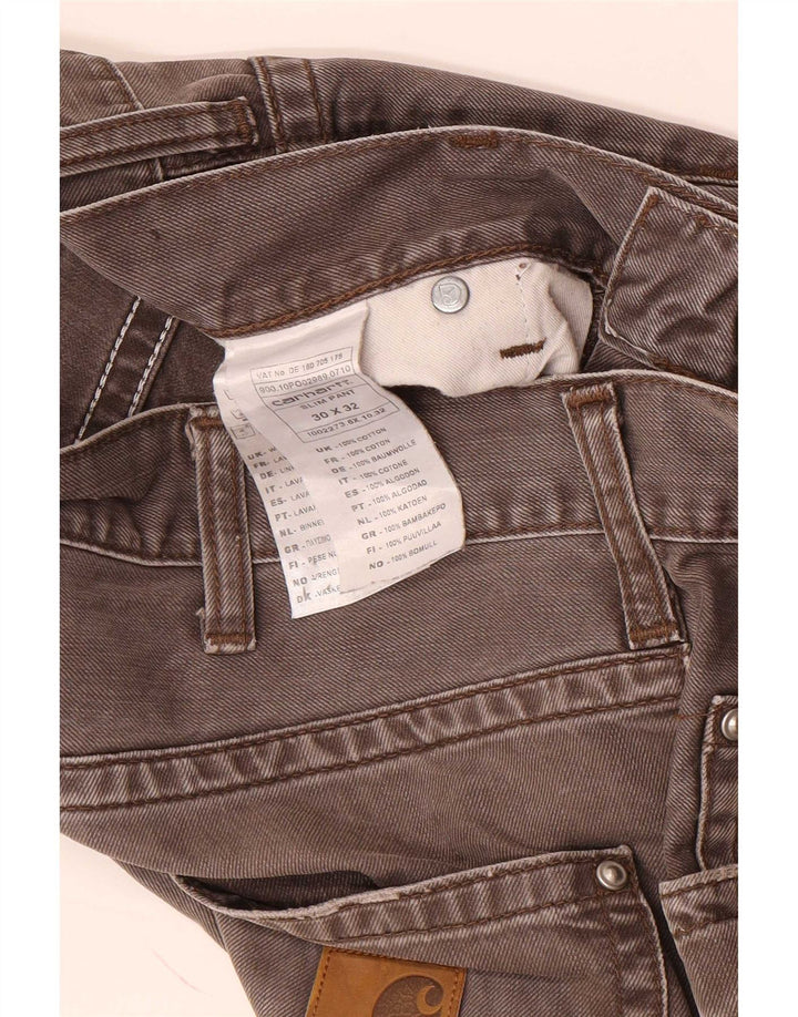 Jeans dritti da uomo Carhartt W30 L32 cotone grigio