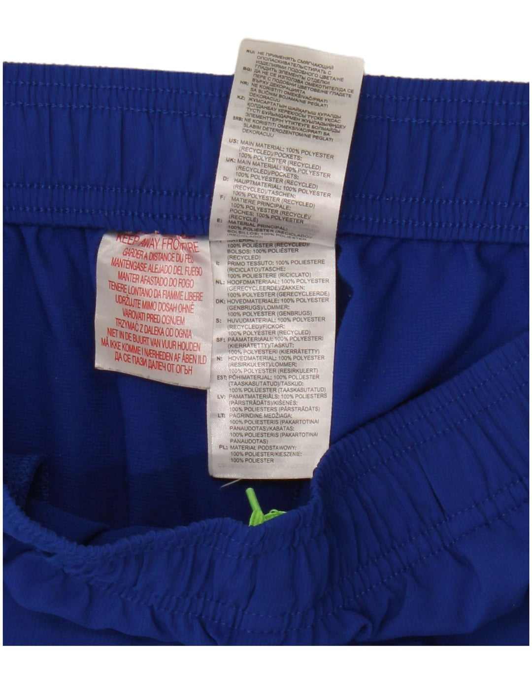 Pantaloncini sportivi Adidas da bambino 15-16 anni in poliestere blu