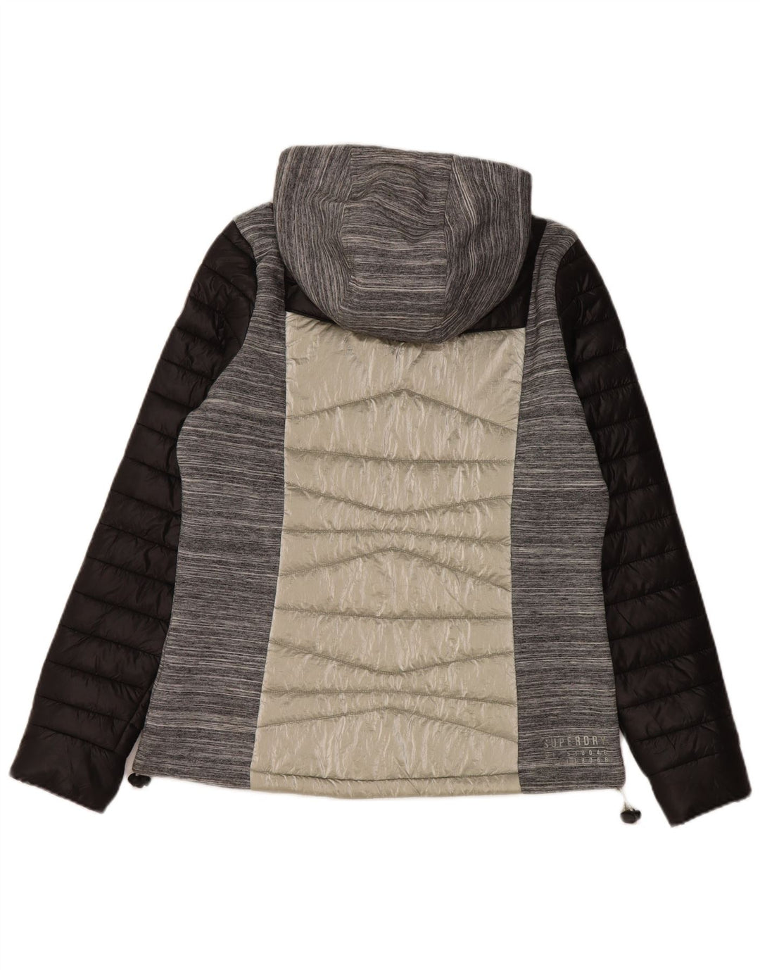 Giacca imbottita con cappuccio da donna SUPERDRY UK 12 Colore grigio medio