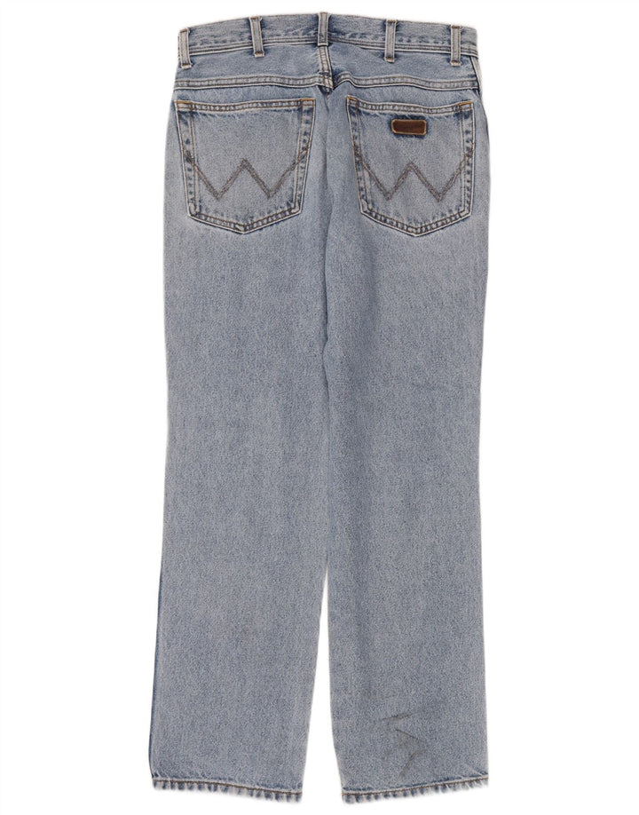 Jeans dritti da uomo Wrangler vestibilità regolare W32 L30 cotone blu