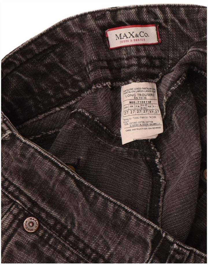 Jeans dritti da donna Max & Co. W27 L33 cotone grigio
