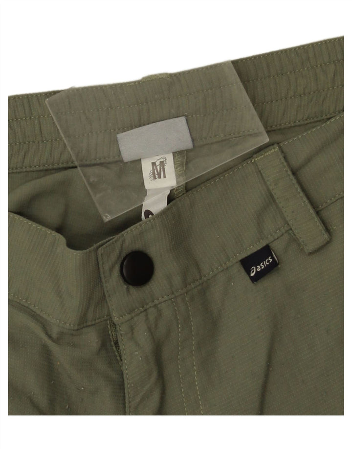 Pantaloncini cargo Asics da donna medi W28 kaki in poliammide