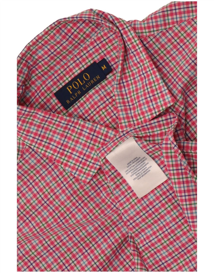 Polo Ralph Lauren Camicia da uomo in cotone a quadri rosa medio