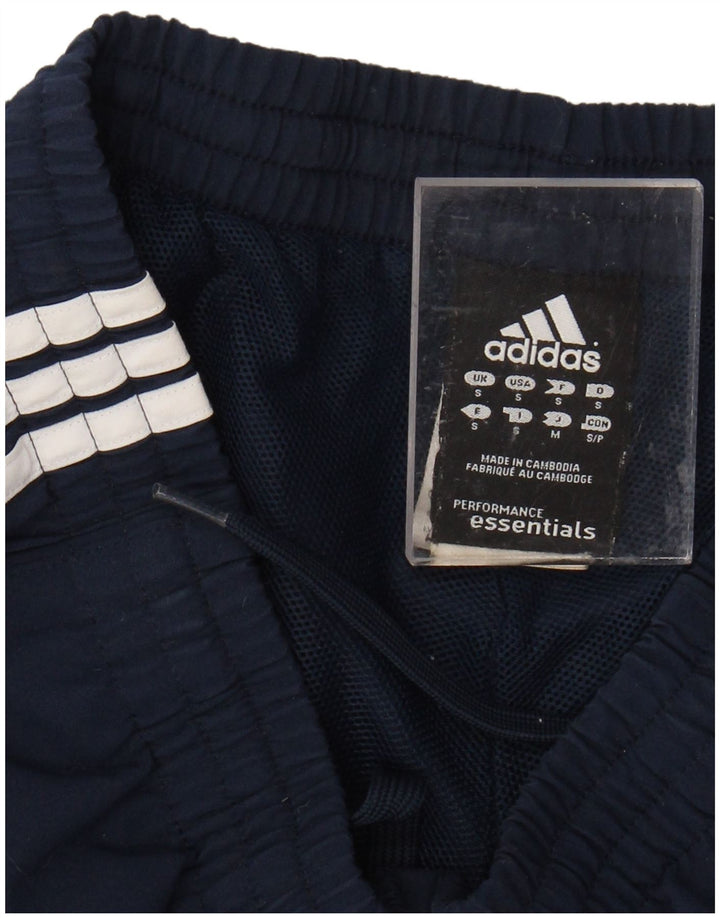 Pantaloncini sportivi ADIDAS Climalite da uomo piccoli in poliestere blu navy