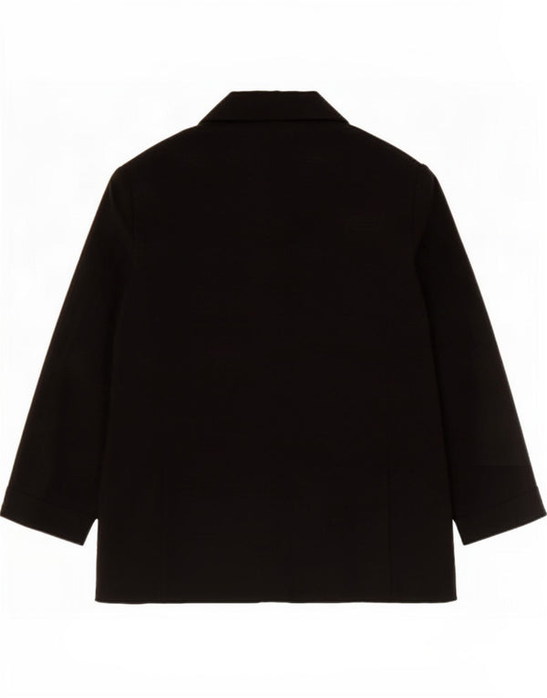 Giacca blazer aperta con maniche a 3/4 Marks & Spencer da donna UK 14 grande nera
