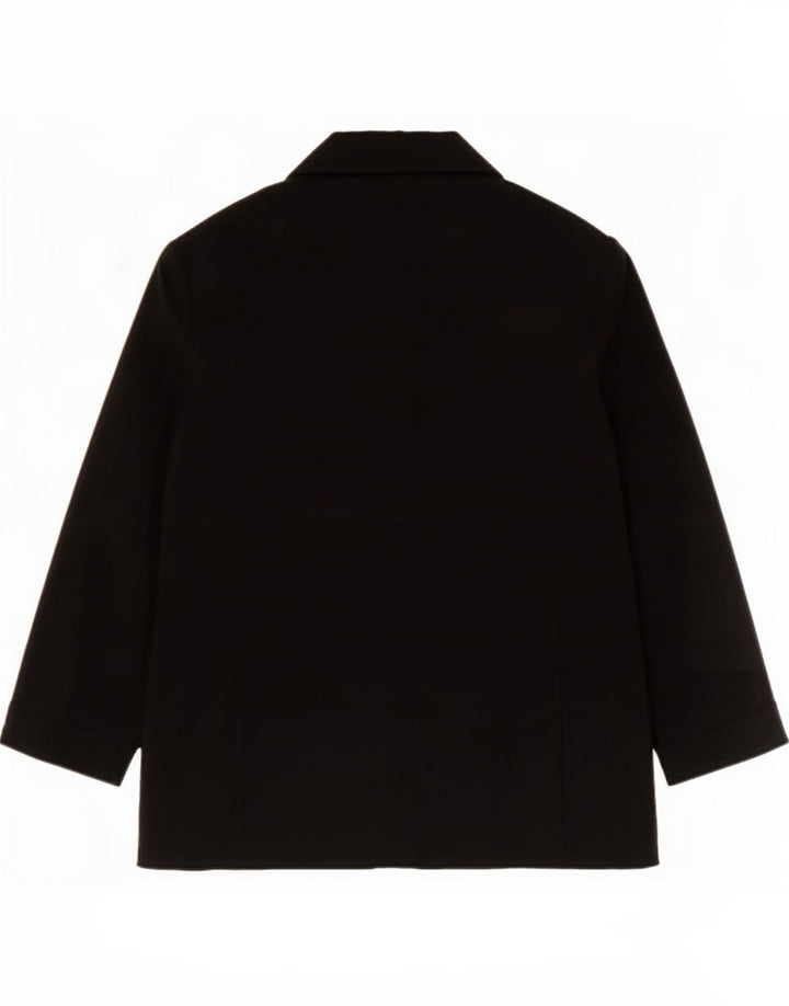 Giacca blazer aperta con maniche a 3/4 Marks & Spencer da donna UK 14 grande nera