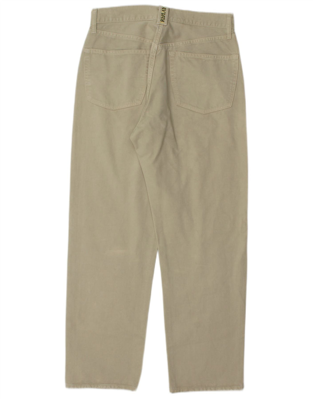 REPLAY Pantaloni casual affusolati da uomo W31 L30 cotone kaki