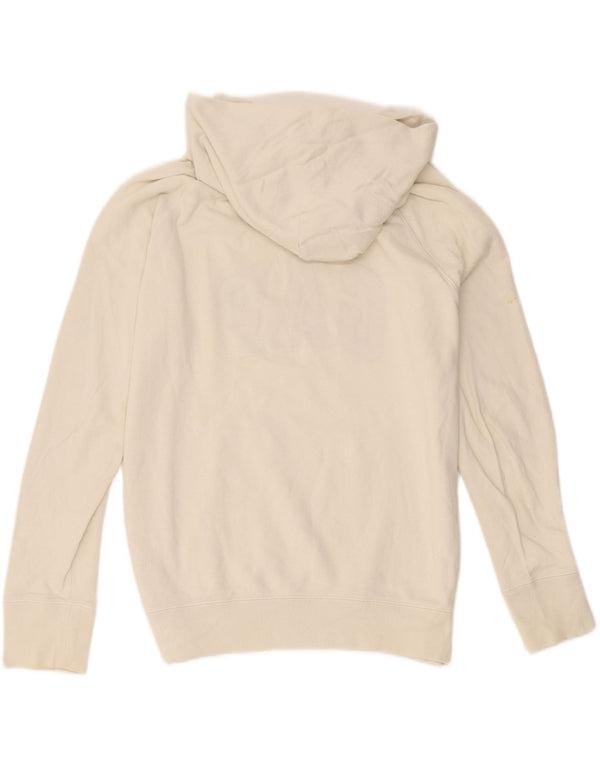 Gap Felpa con cappuccio oversize con grafica da donna UK 10 Small Cotone bianco