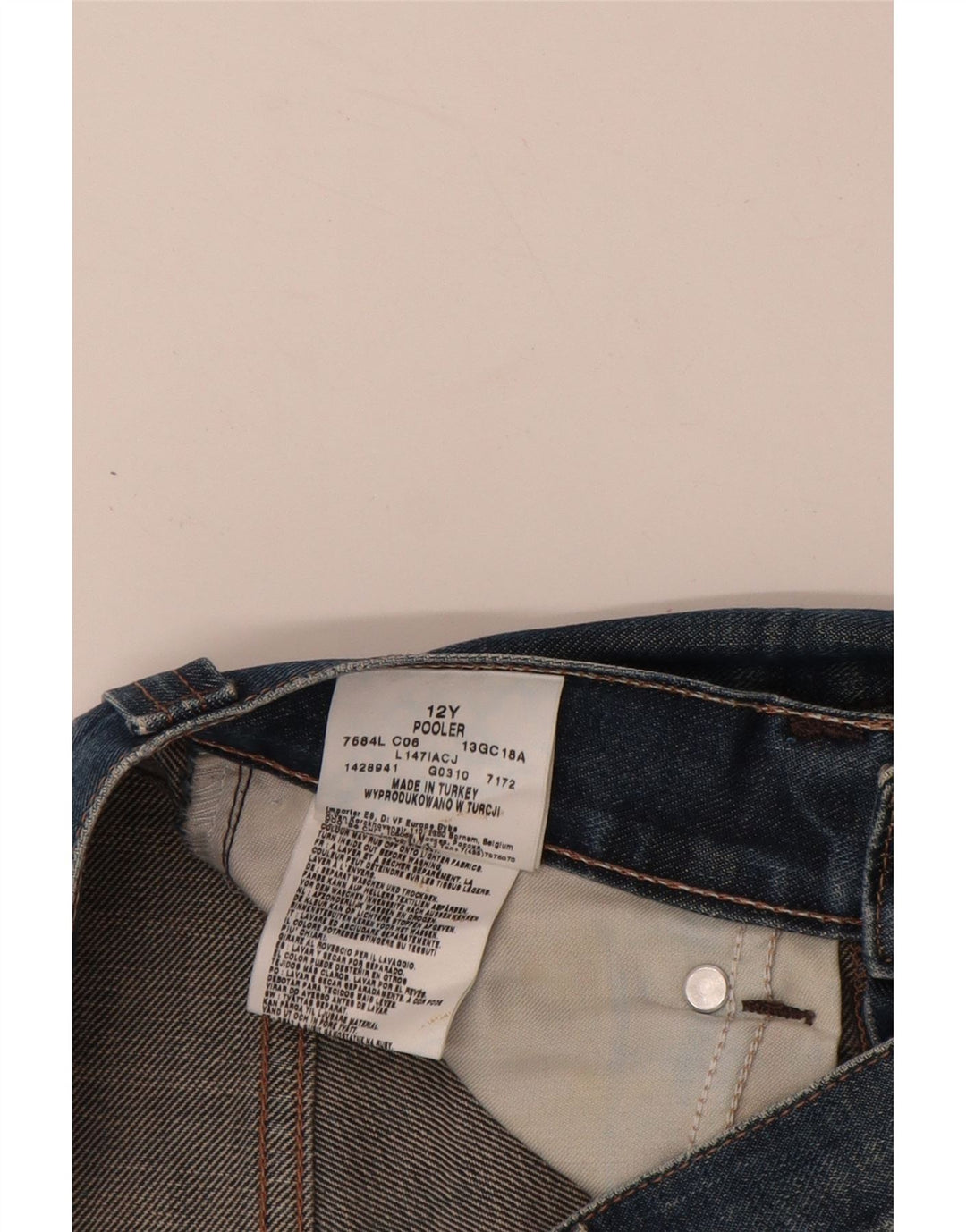 Jeans slim effetto invecchiato LEE da ragazzo 11-12 anni W26 L30 cotone blu