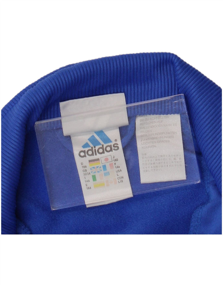 Giacca Top della tuta da ragazzo ADIDAS 13-14 anni in poliestere blu