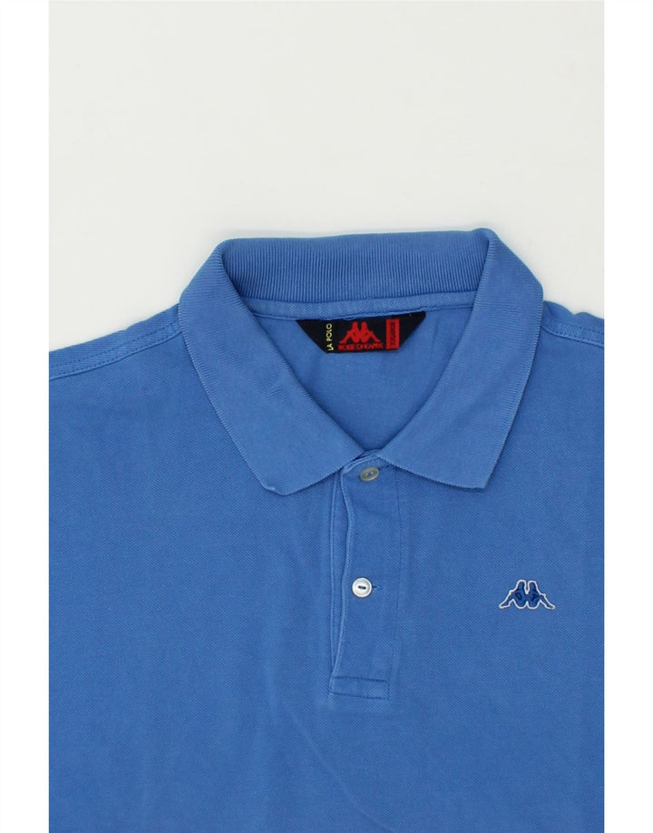 KAPPA Mens Polo Shirt 2XL Blue Vintage Kappa and Second-Hand Kappa from Messina Hembry 