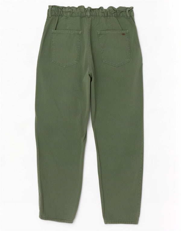 Jeans affusolati a vita alta da donna Zara EU 38 Small W28 L26 cotone verde