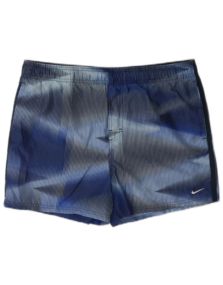 Pantaloncini sportivi Nike da uomo blu medio gessato
