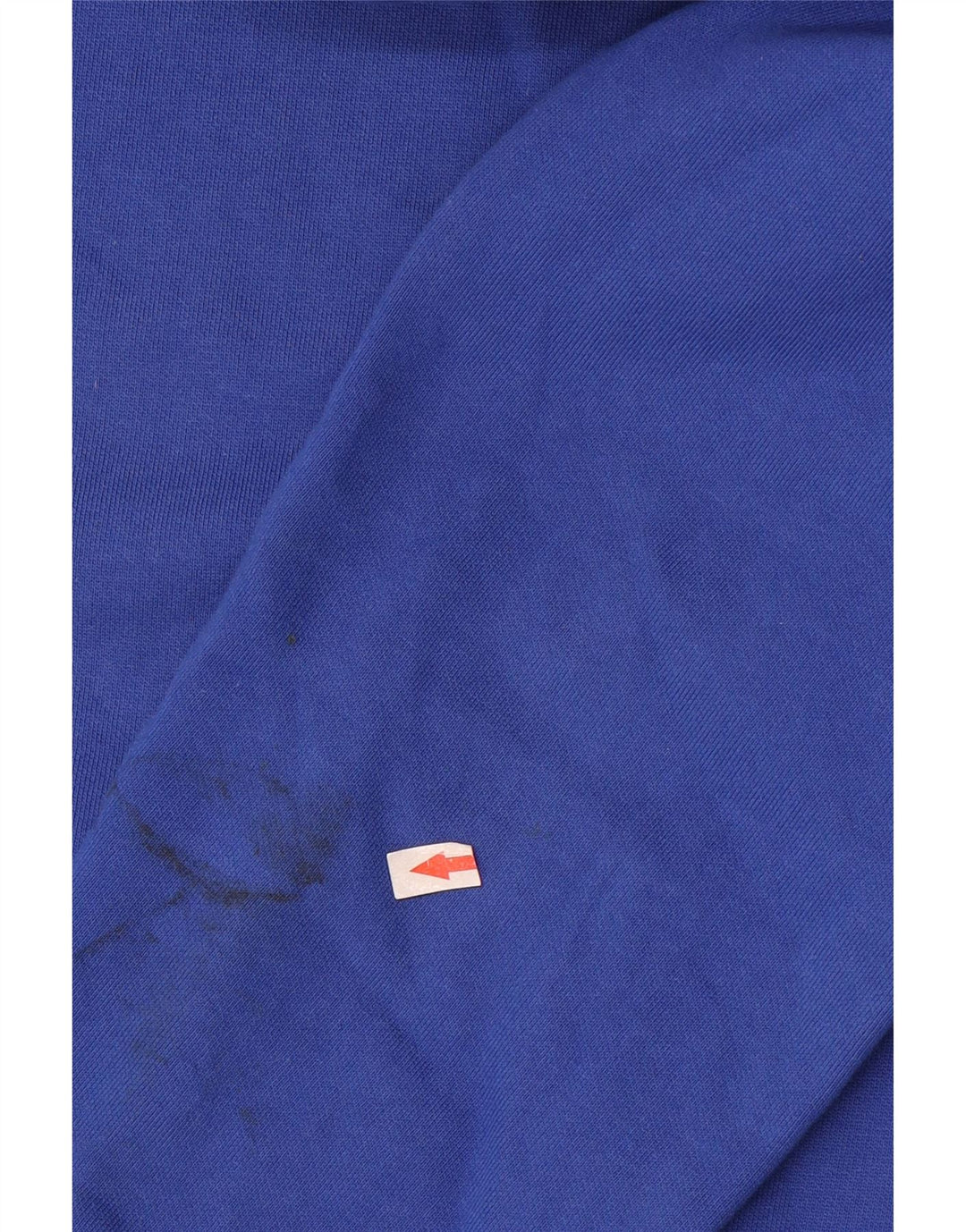 Maglione con cappuccio grafico da uomo Champion in cotone blu medio