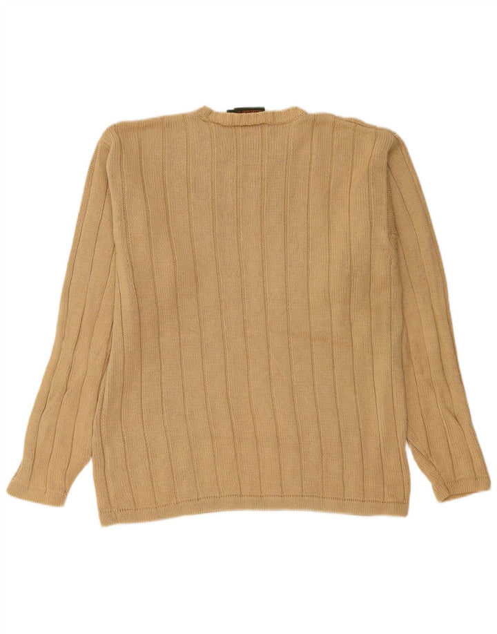 Maglione maglione girocollo da uomo TIMBERLAND piccolo cotone beige