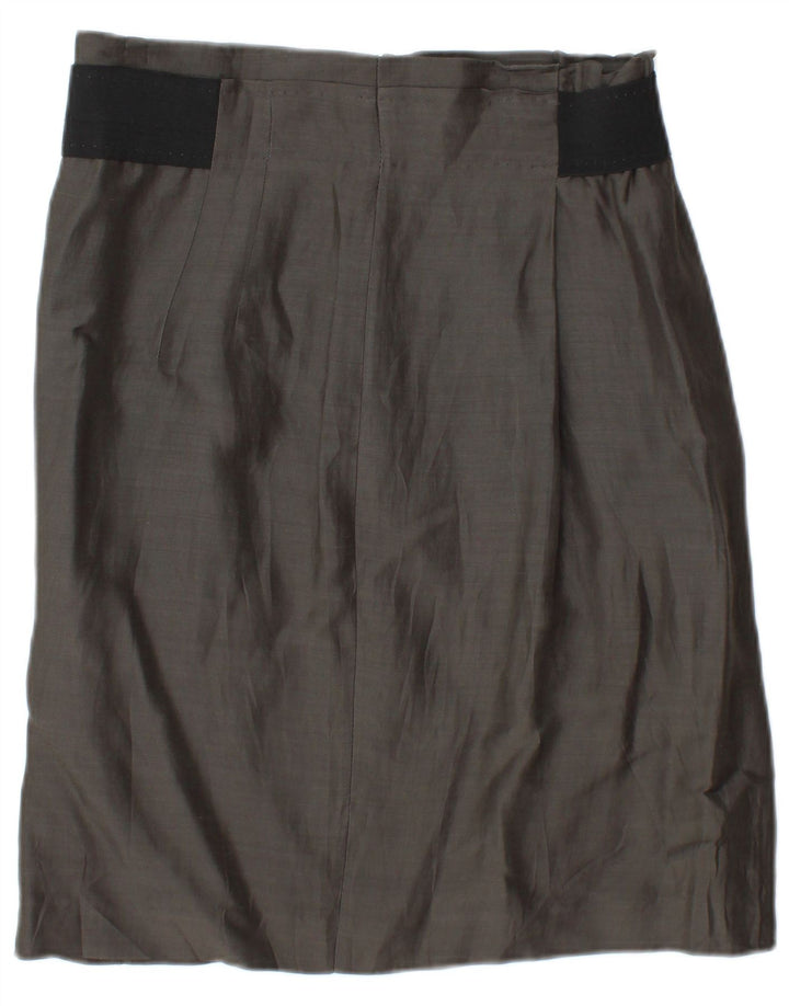 Gonna longuette da donna vintage W30 color grigio medio