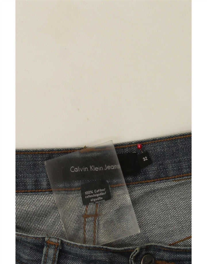 Jeans dritti da uomo Calvin Klein W32 L30 cotone blu