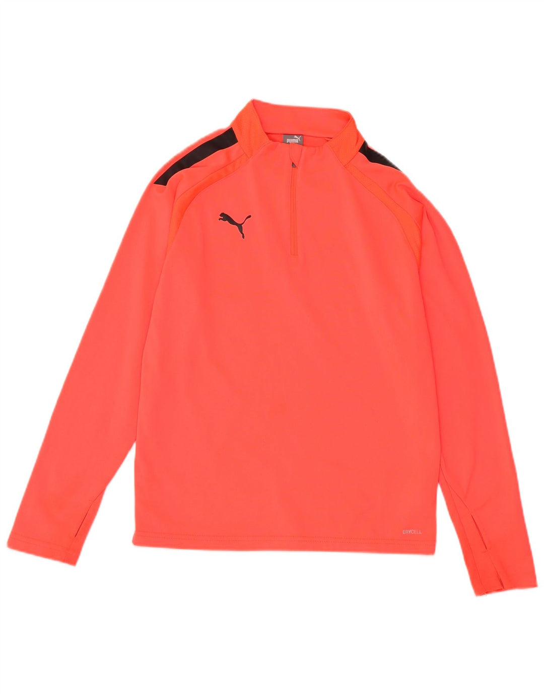 Top della tuta PUMA da ragazzo con zip e collo, 11-12 anni, colore rosso