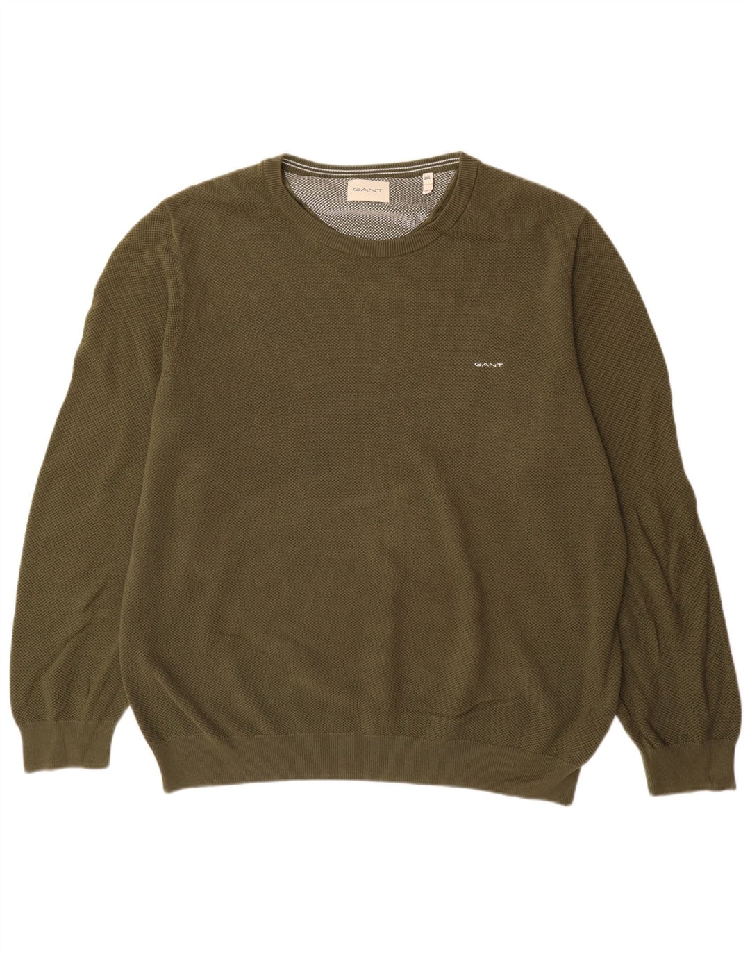 Maglione maglione girocollo da uomo Gant 2XL cotone kaki