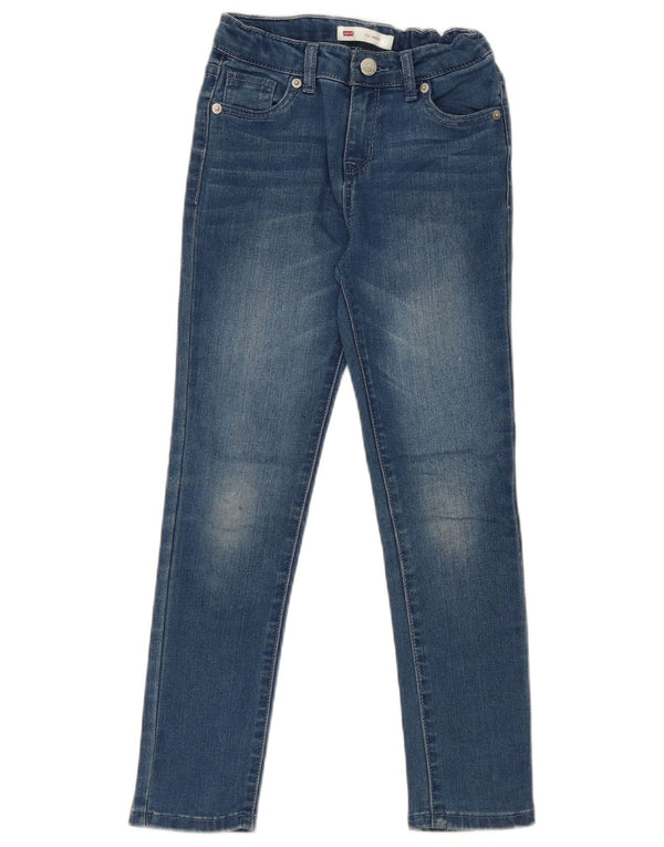 Levi's Girls 711 Skinny Jeans 7-8 anni W22 L22 Cotone Blu