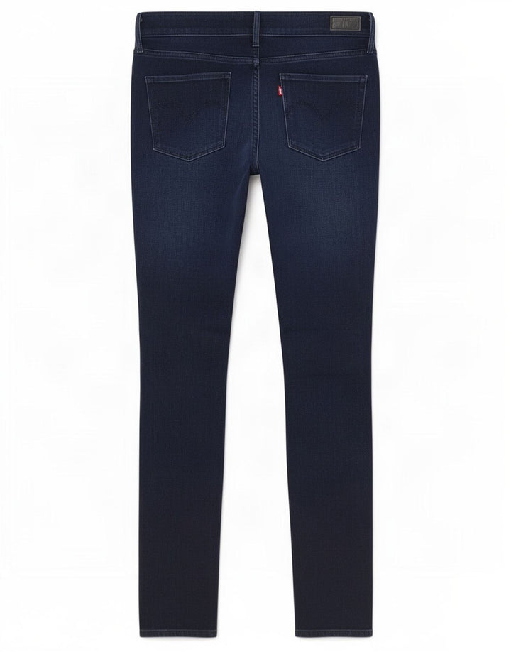 Levi's Jeans slim da donna a vita media con curva leggera W30 L34 Blu navy