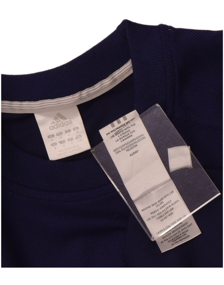Top Adidas da uomo a manica lunga in poliestere viola medio