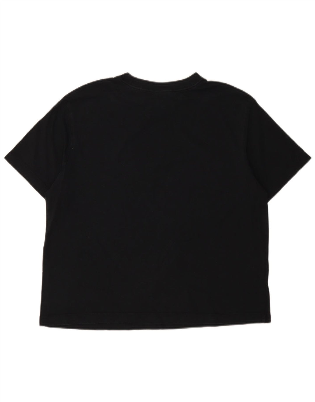 T-shirt corta oversize da donna Nike UK 10 piccola nera