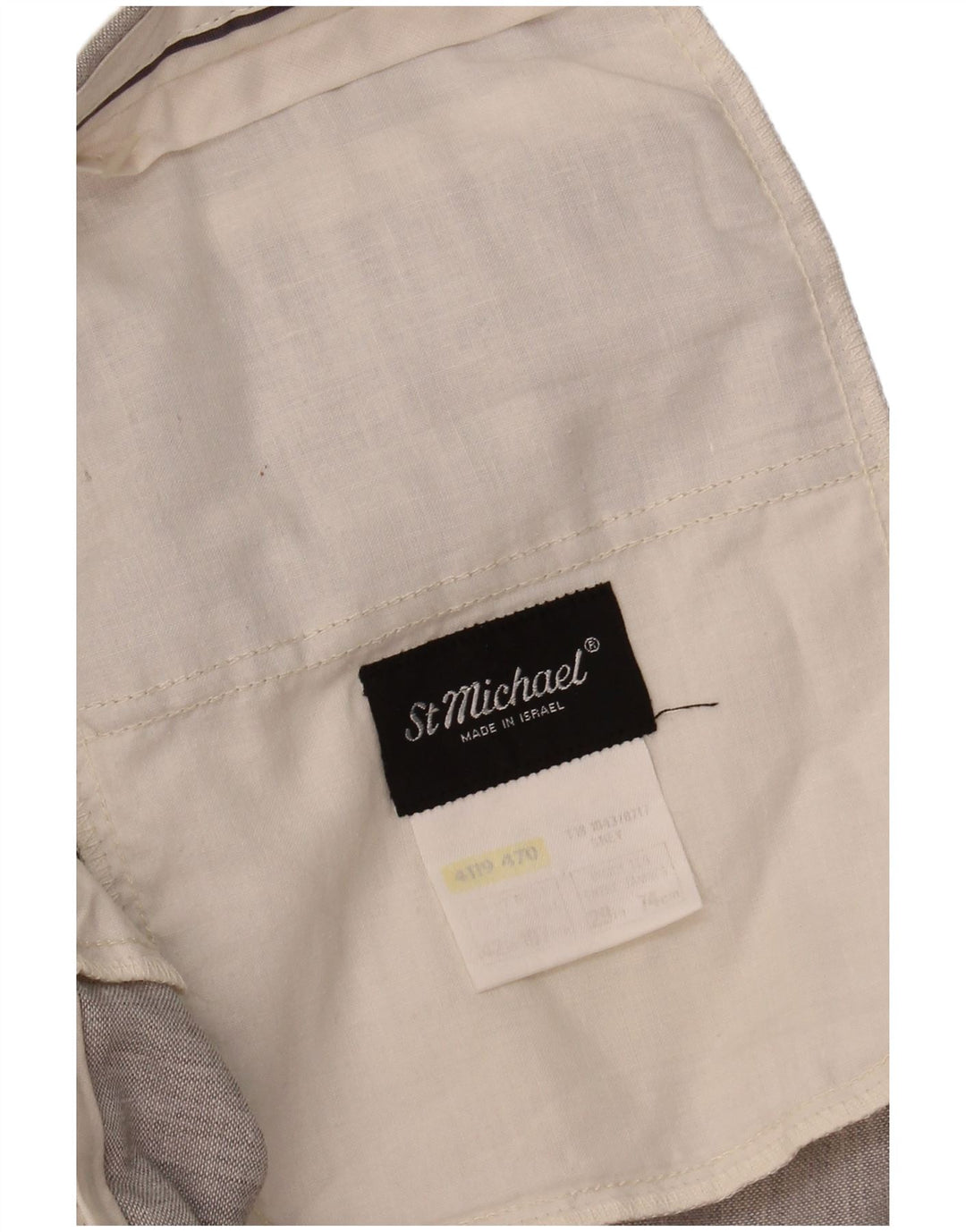 ST MICHAEL Mens Straight Suit Trousers W42 L29 Grey Polyester