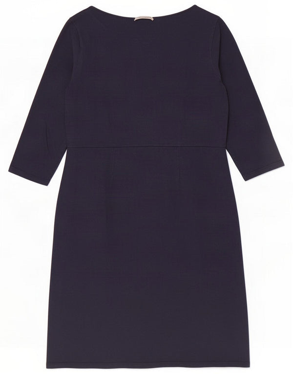 Abito a trapezio da donna Boden con maniche a 3/4 UK 12 Medio cotone blu navy