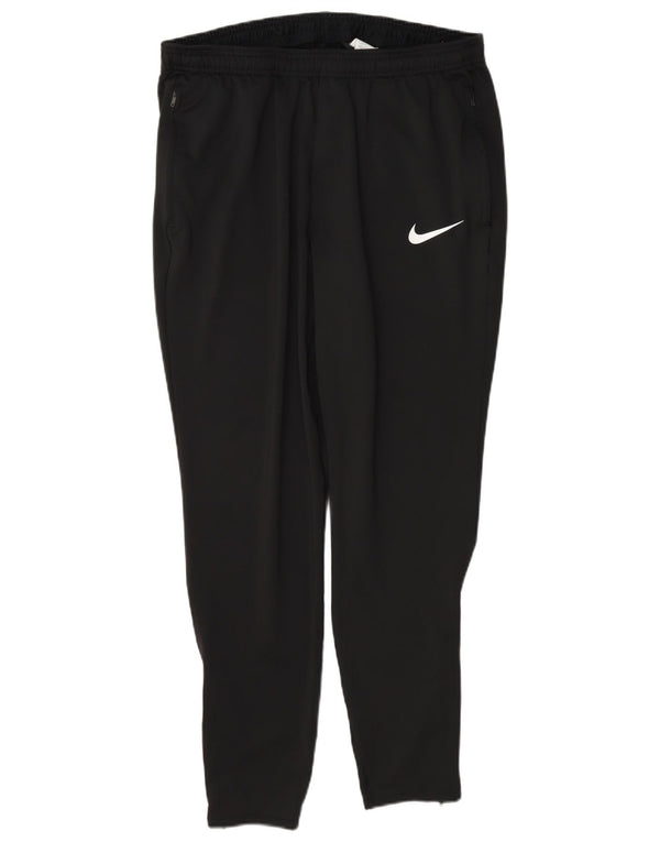 Pantaloni da tuta slim Nike Dri Fit da uomo, grandi, in poliestere color block nero