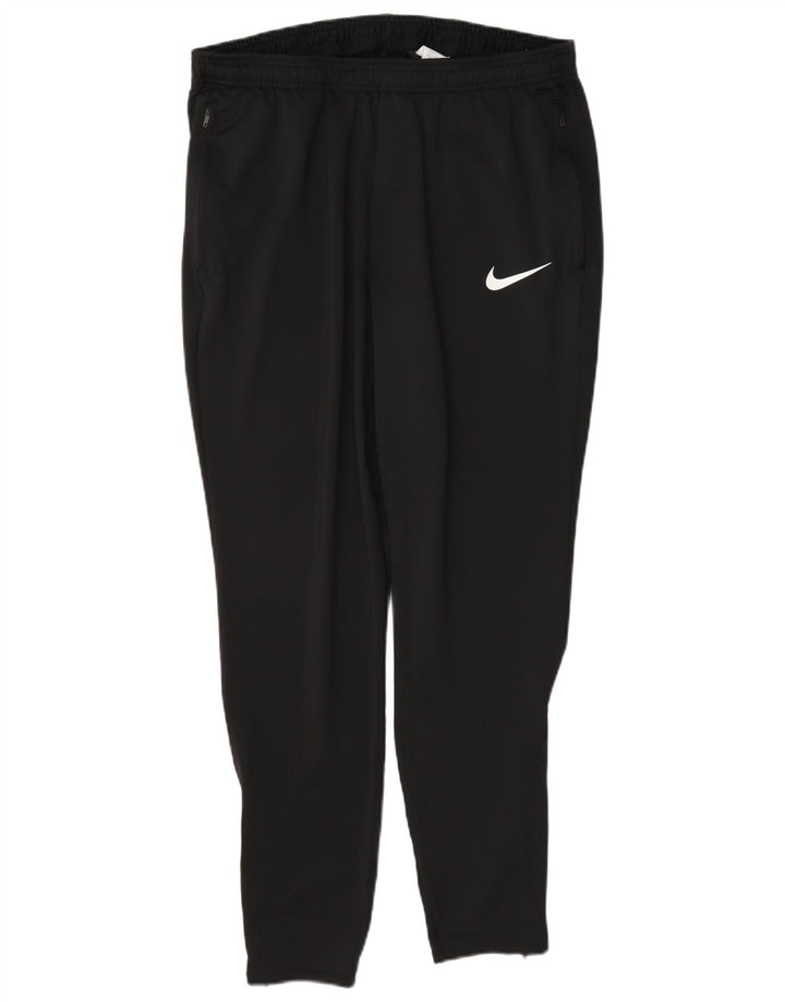 Pantaloni da tuta slim Nike Dri Fit da uomo, grandi, in poliestere color block nero