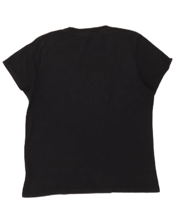 T-shirt grafica da donna con vestibilità classica Converse UK 18 XL Nera