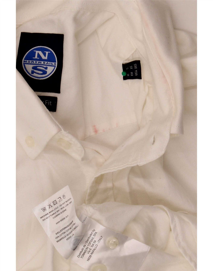Camicia da uomo North Sails XS in cotone bianco