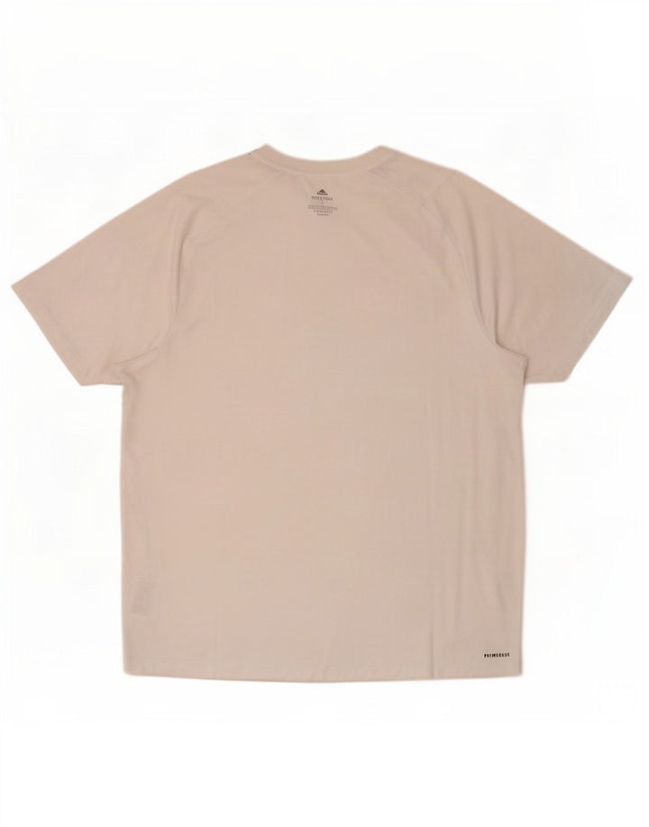 T-shirt Adidas Aeroready da uomo, grande, in poliestere bianco