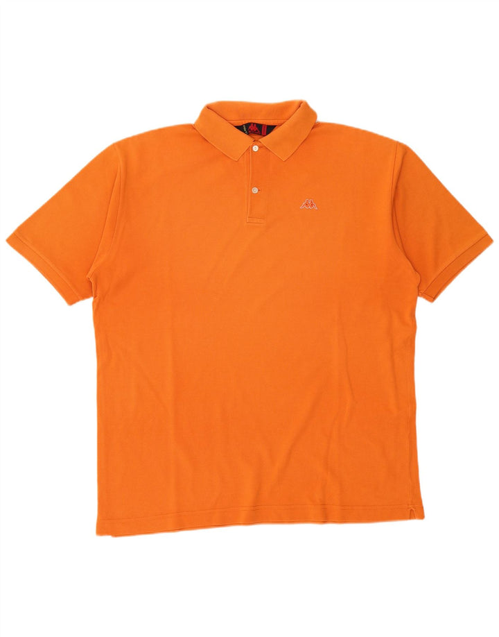 Polo Kappa Uomo XL Cotone Arancione