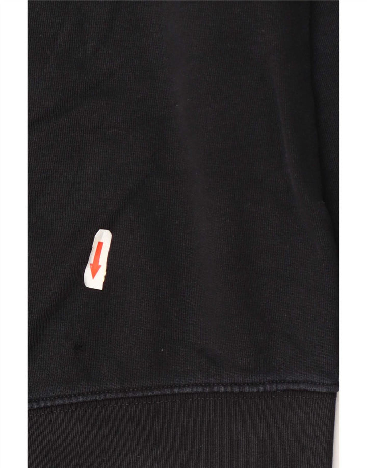 Felpa oversize da donna Converse UK 6 XS cotone nero