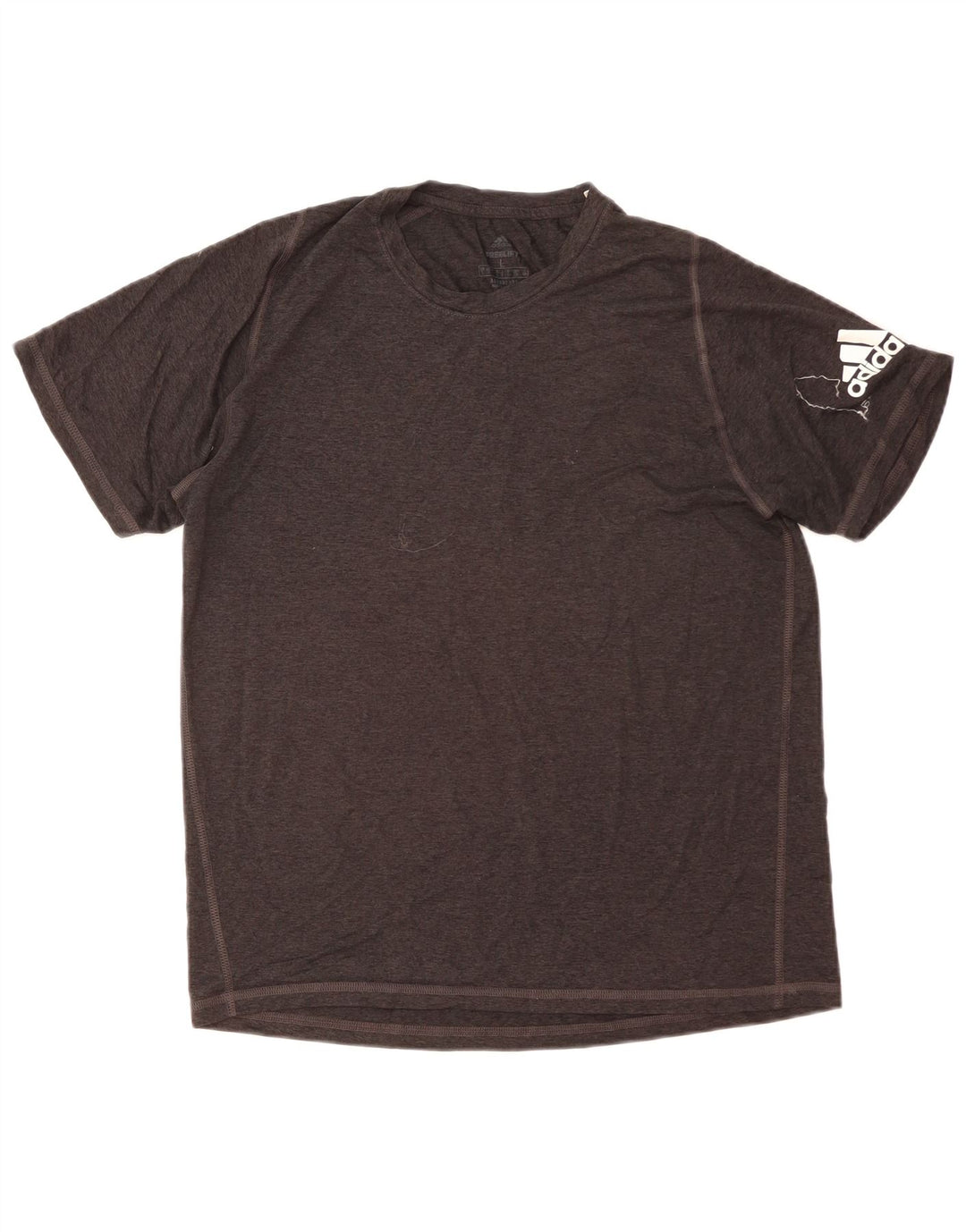 T-shirt grafica Adidas Aeroready da uomo grande grigia