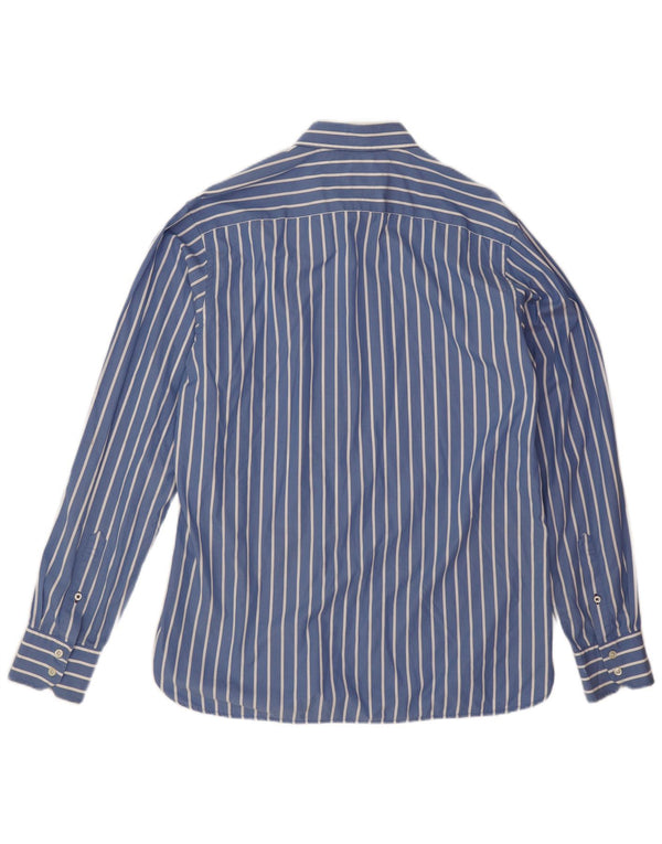 Camicia da uomo Tommy Hilfiger grande cotone a righe blu