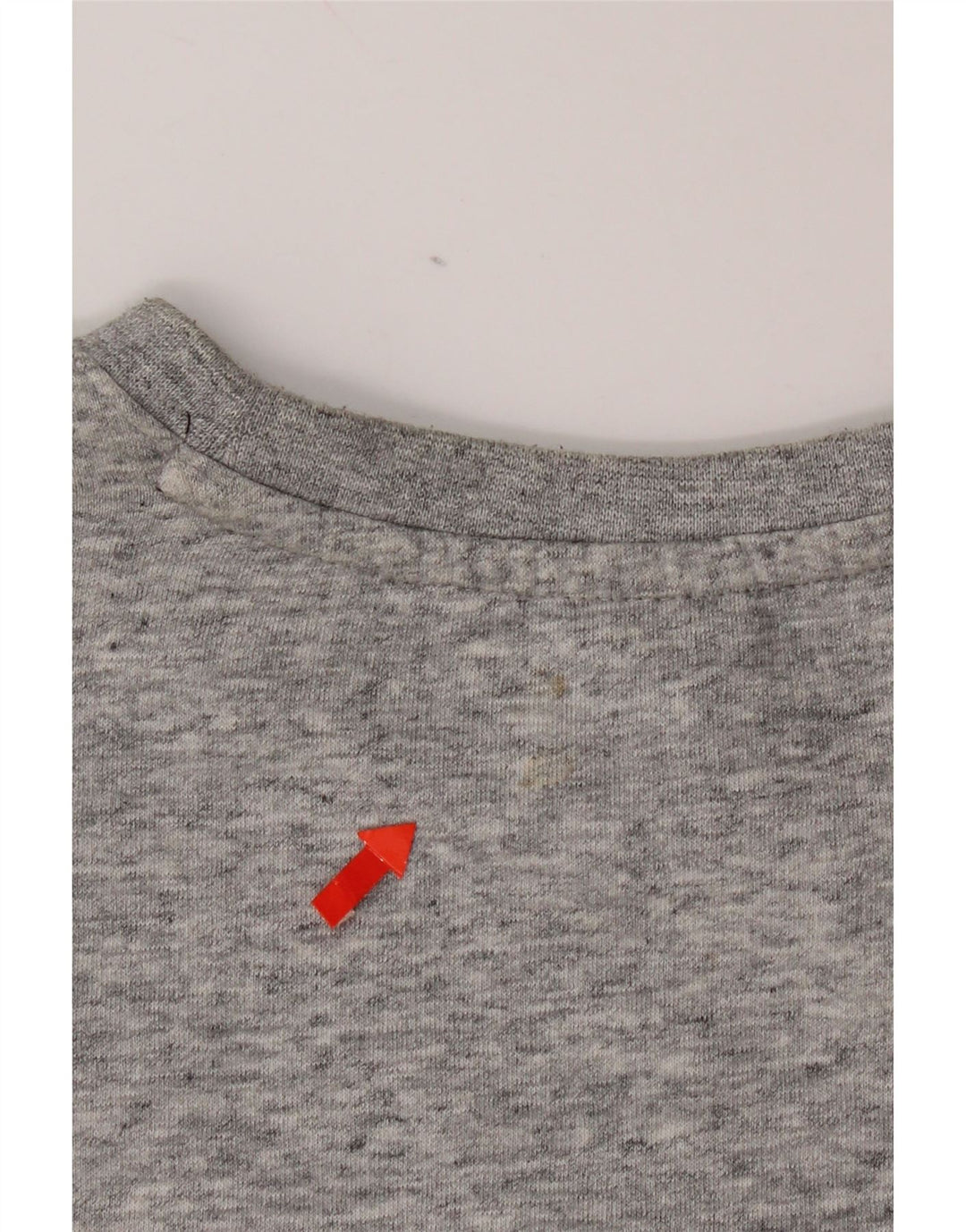 Felpa grafica da uomo Champion, maglione piccolo, cotone chiazzato grigio