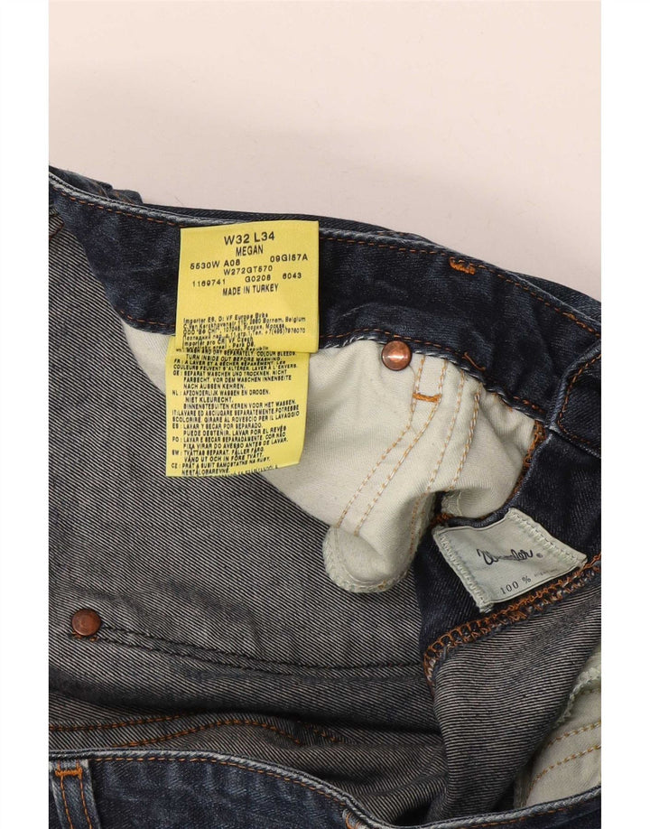 Jeans Wrangler Megan Bootcut da donna W32 L34 cotone blu navy