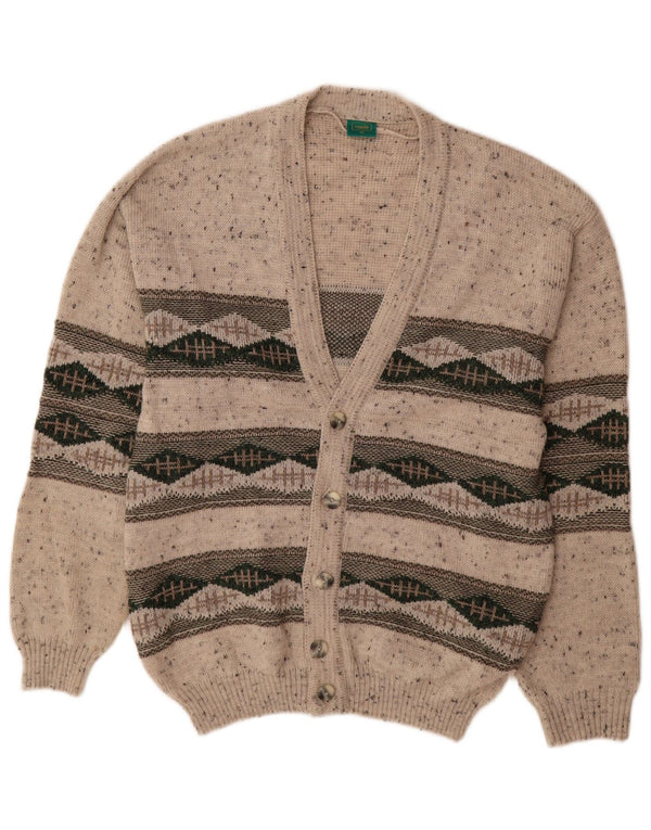 Maglione cardigan Canda da uomo C&A Acrilico geometrico beige medio