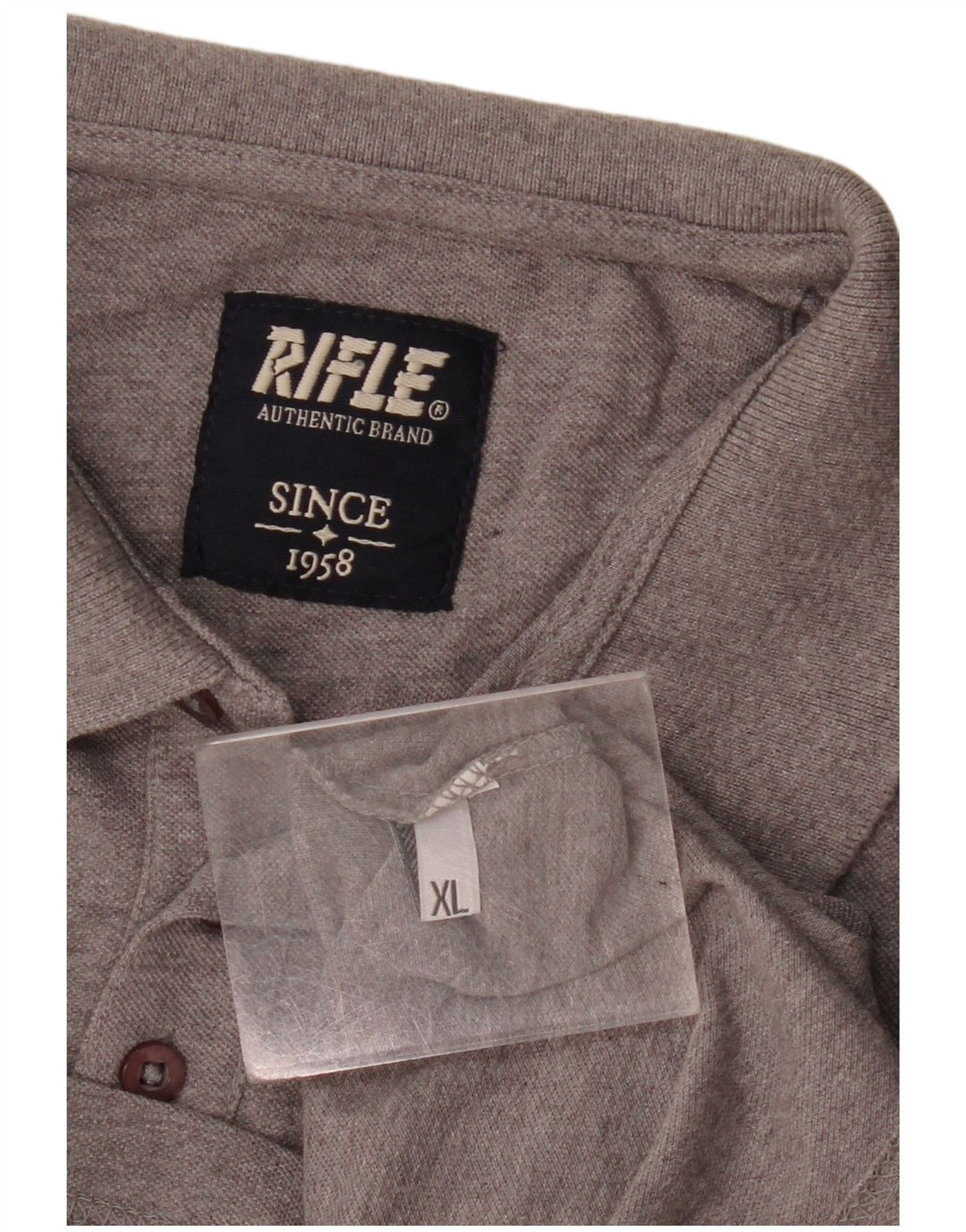 Polo da uomo a maniche lunghe Rifle XL grigia chiazzata